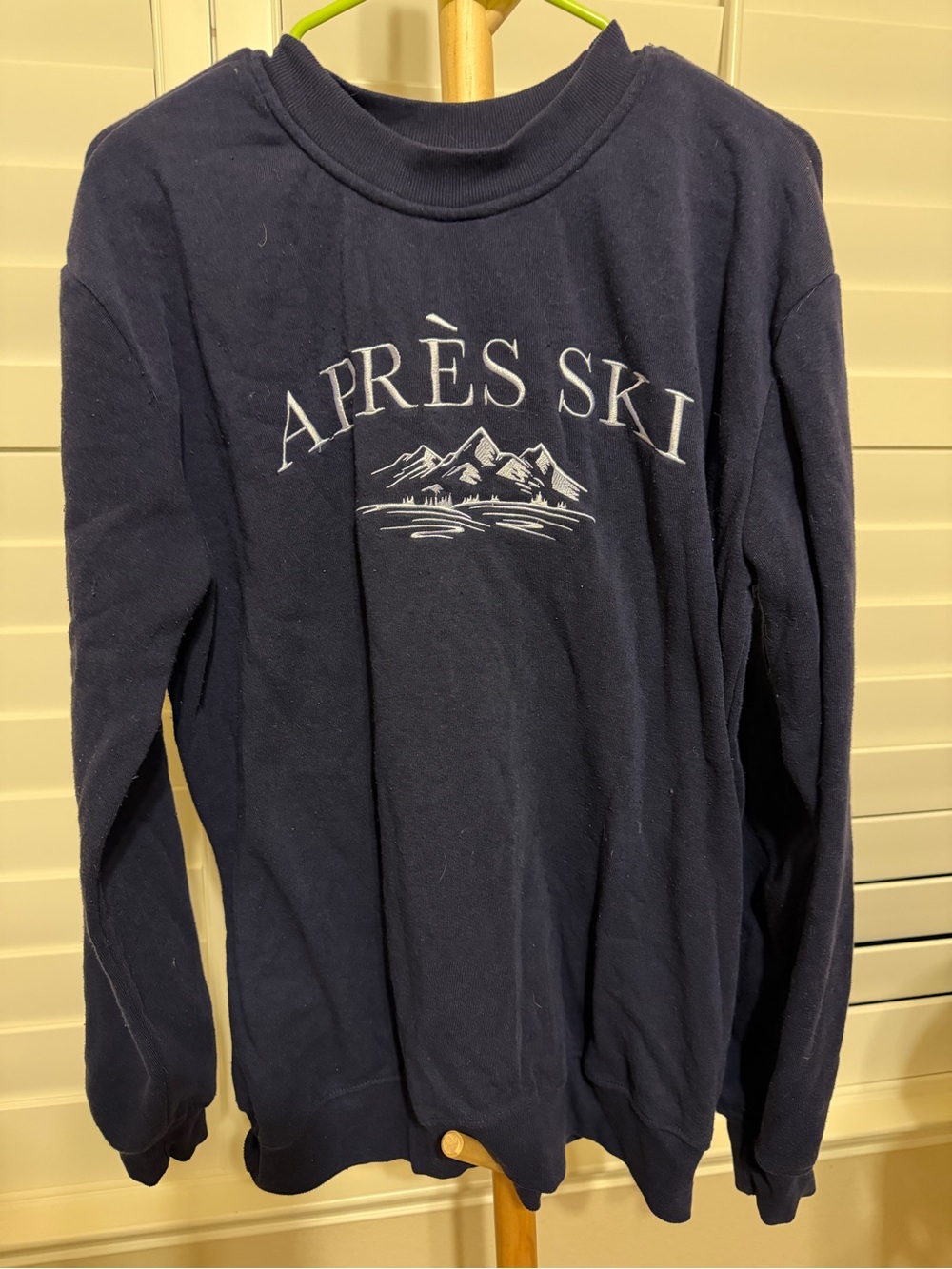 Navy 'Après Ski' Graphic Crewneck Sweatshirt